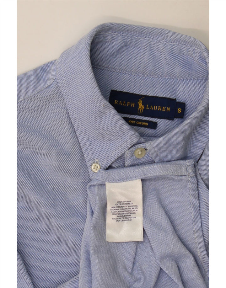 Ανδρικό πουκάμισο Ralph Lauren, μικρό μπλε βαμβακερό
