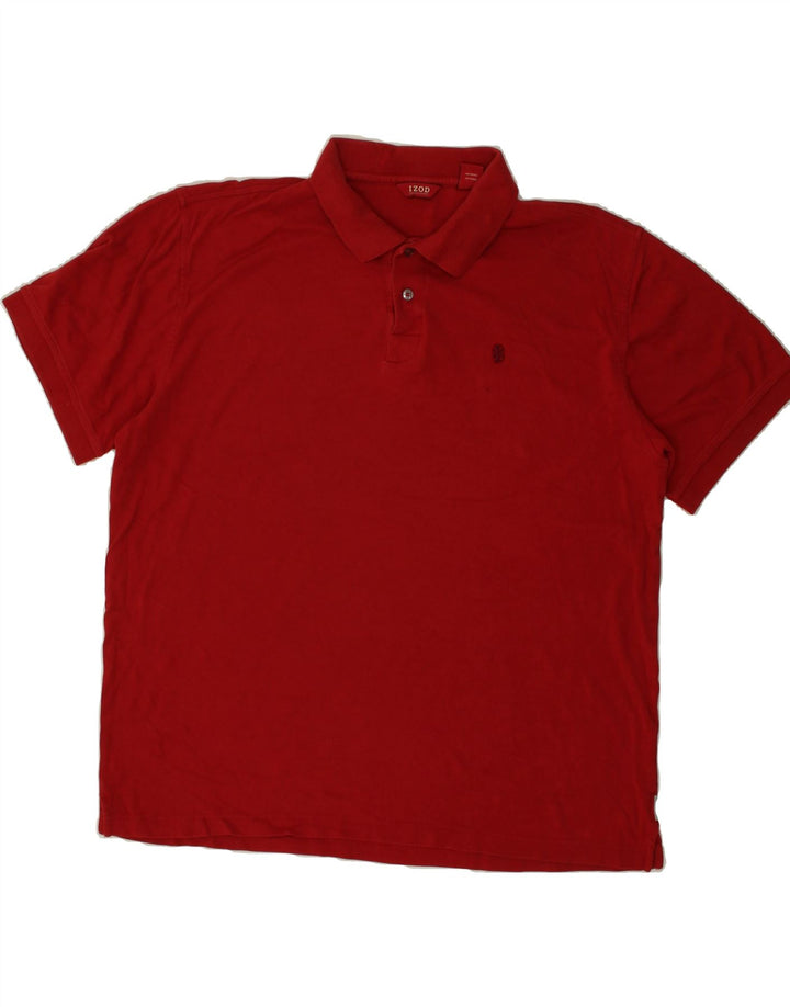IZOD Mens Polo Shirt XL Red Cotton Vintage Izod and Second-Hand Izod from Messina Hembry 