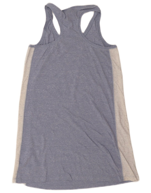 Γυναικείο γραφικό αμάνικο μπλουζάκι NIKE UK 10 Small Blue Colourblock