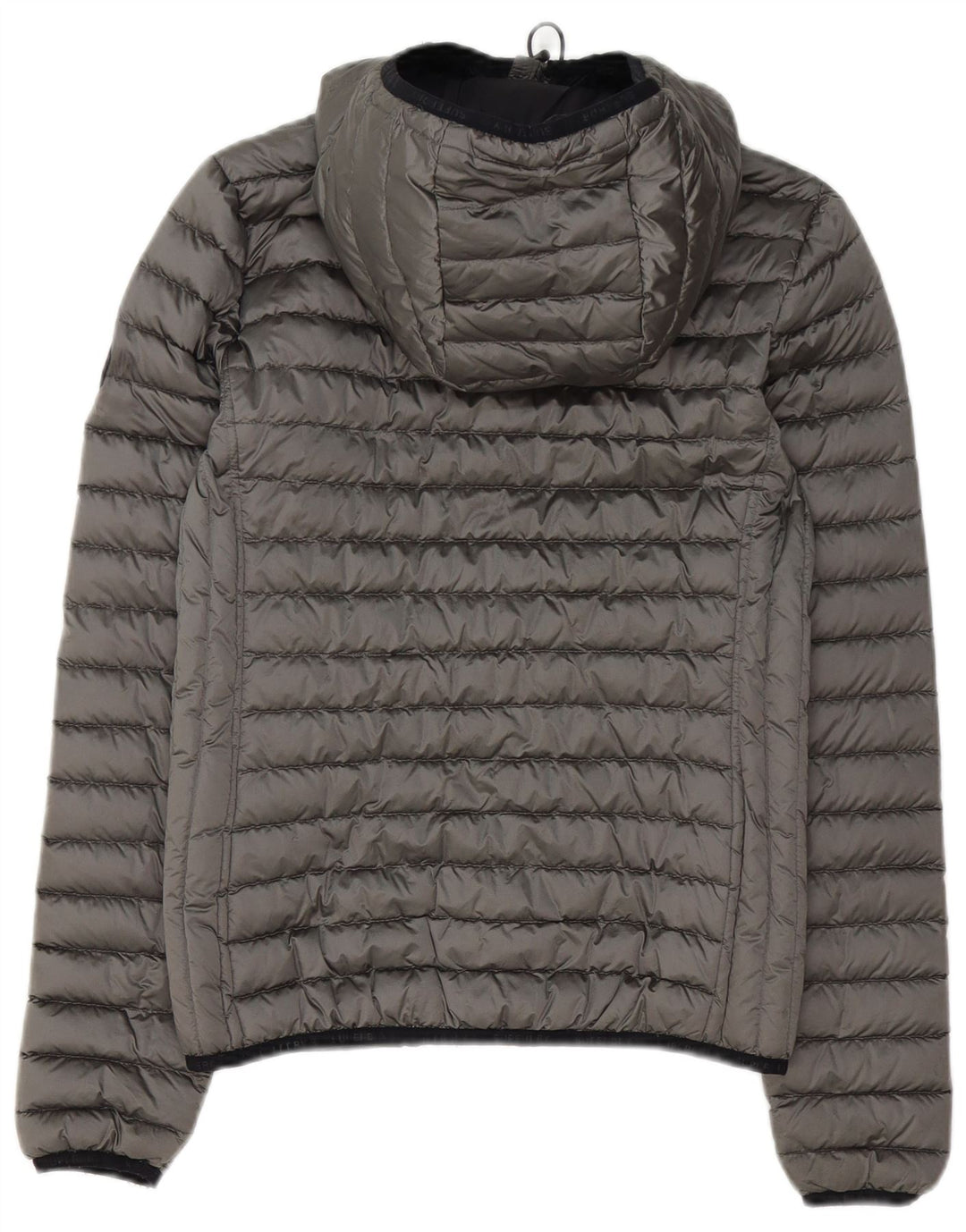 Superdry γυναικείο μπουφάν με κουκούλα UK 8 Μικρός Γκρι Πολυεστέρας