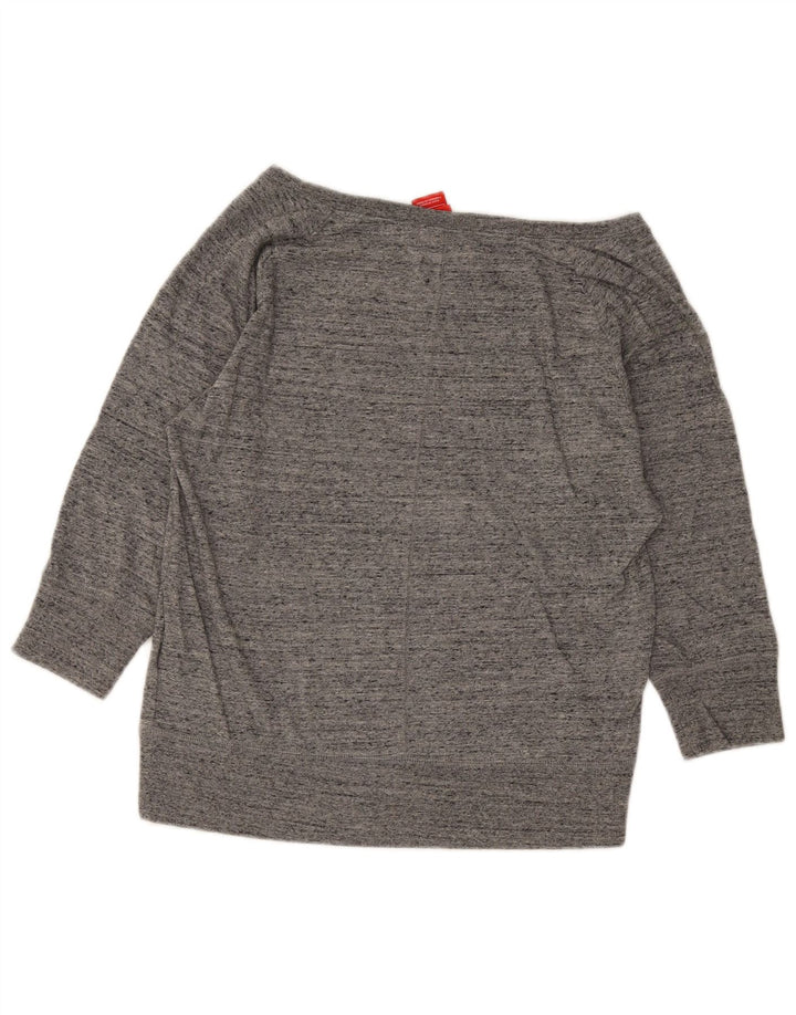 Γυναικείο φούτερ Nike 3/4 με γραφικά μανίκια Jumper UK 14 με μεσαίο γκρι φλύκταινα