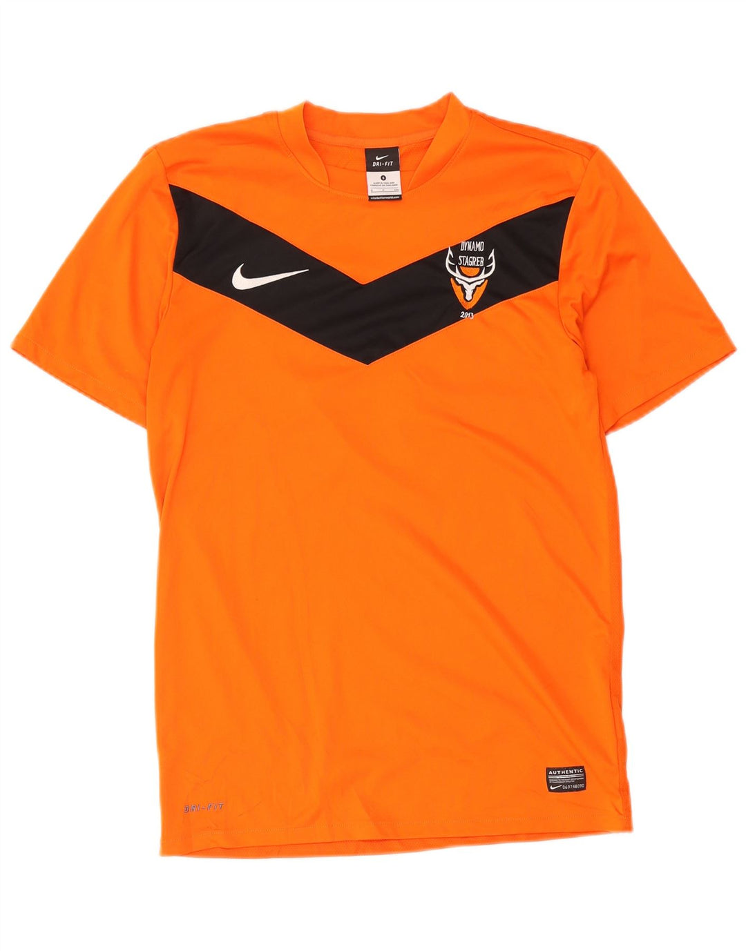 Ανδρικό γραφικό μπλουζάκι Nike Dri Fit, μικρό πορτοκαλί, πολυεστέρας