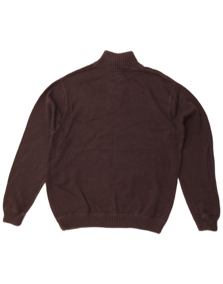 EDDIE BAUER Ανδρικό πουλόβερ με φερμουάρ μεγάλο γκρι βαμβακερό