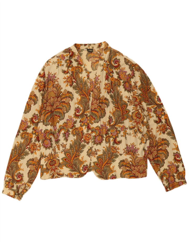 Lorena Γυναικείο Πουκάμισο Μπλούζα IT 54 2XL Beige Paisley