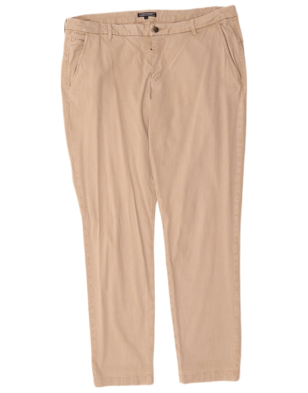 Tommy Hilfiger Γυναικείο Slim παντελόνι Chino US 14 XL W38 L30 Μπεζ βαμβακερό