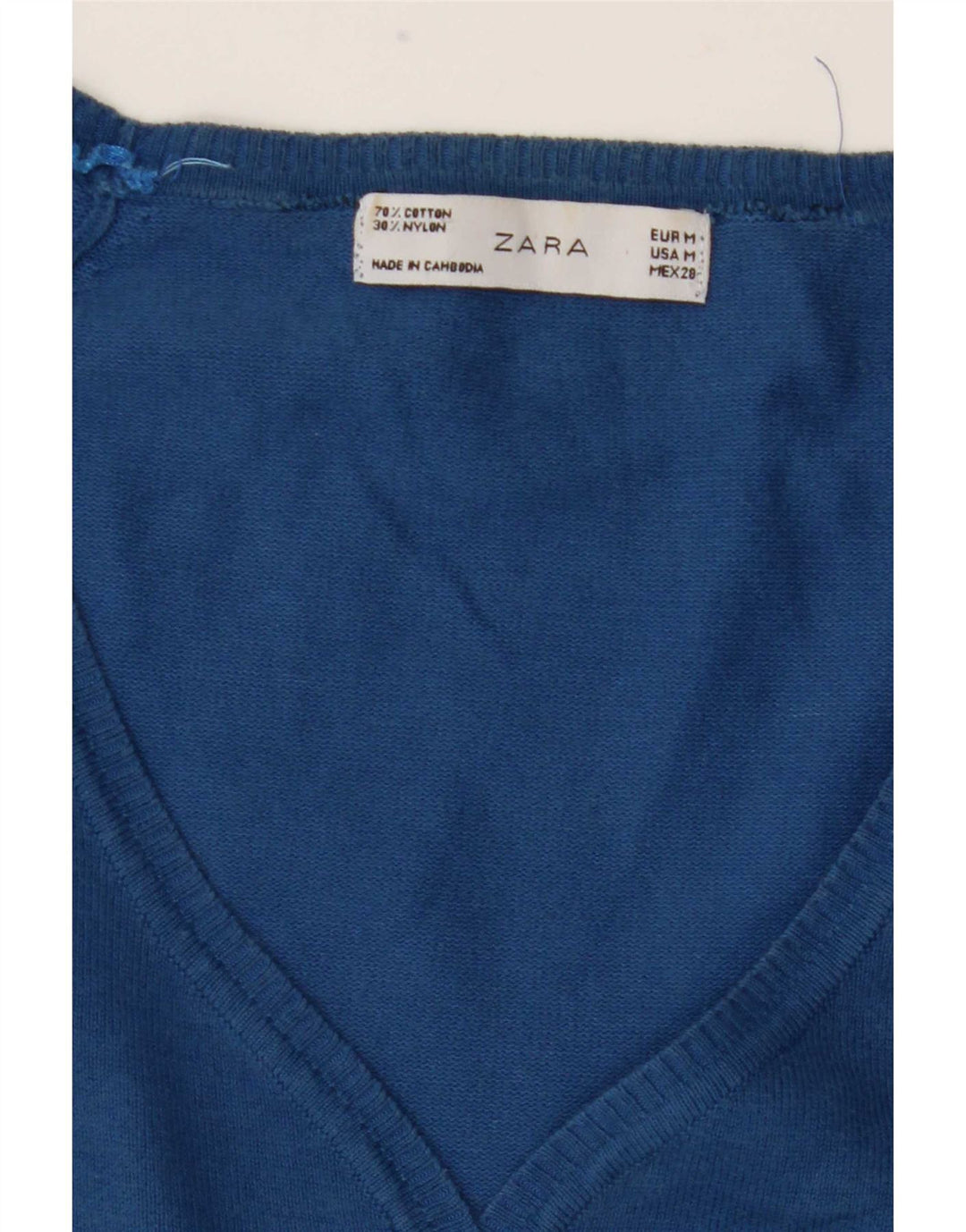 Ζακέτα Zara Γυναικεία Ζακέτα UK 12 μεσαίου μπλε βαμβακερό