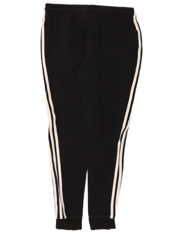 Adidas Γυναικεία φόρμα παντελόνι Joggers UK 12/14 Μεσαίο μαύρο βαμβακερό