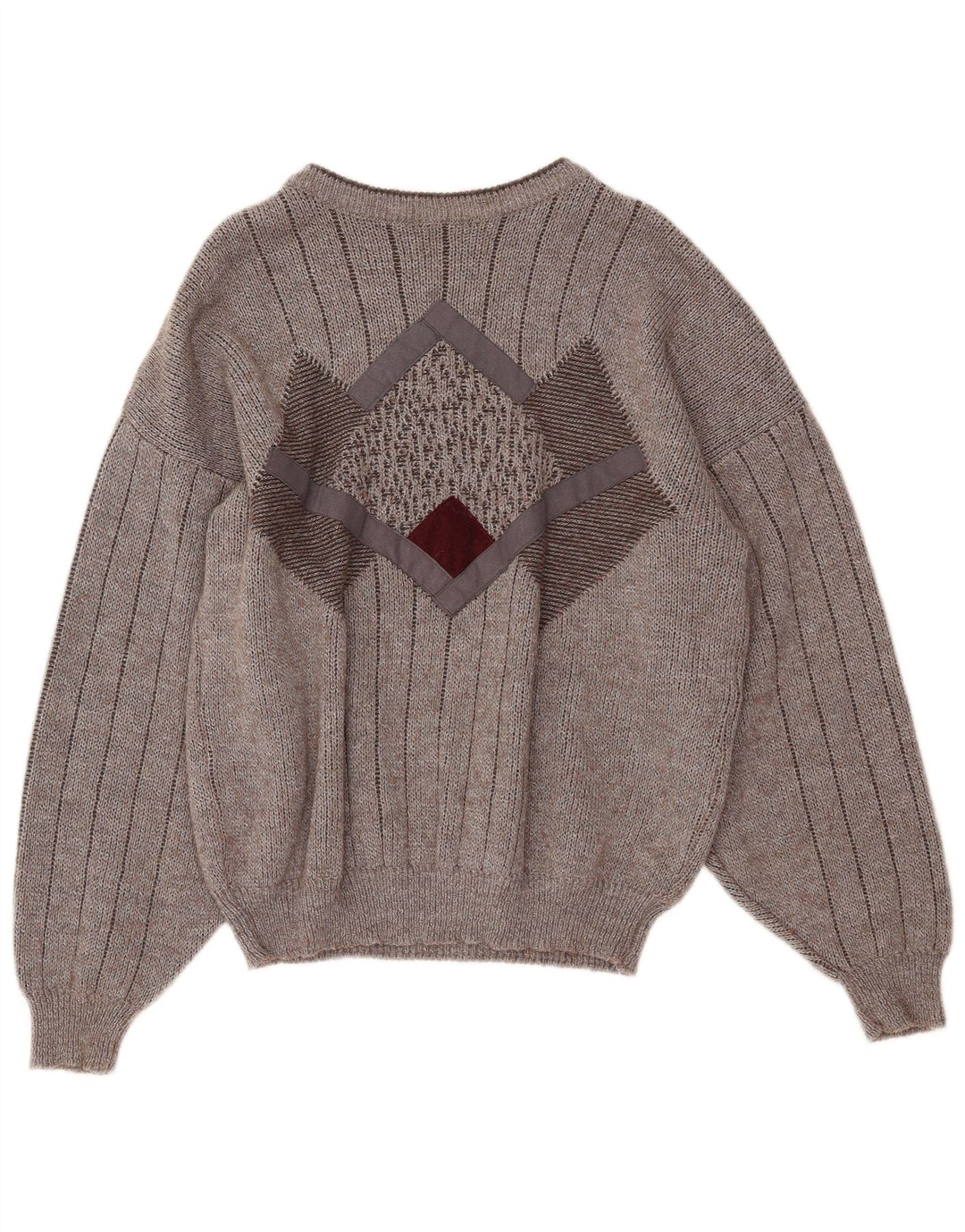 ANGELO LITRICO Ανδρικό πουλόβερ για λαιμό σκάφος IT 48/50 Medium Grey