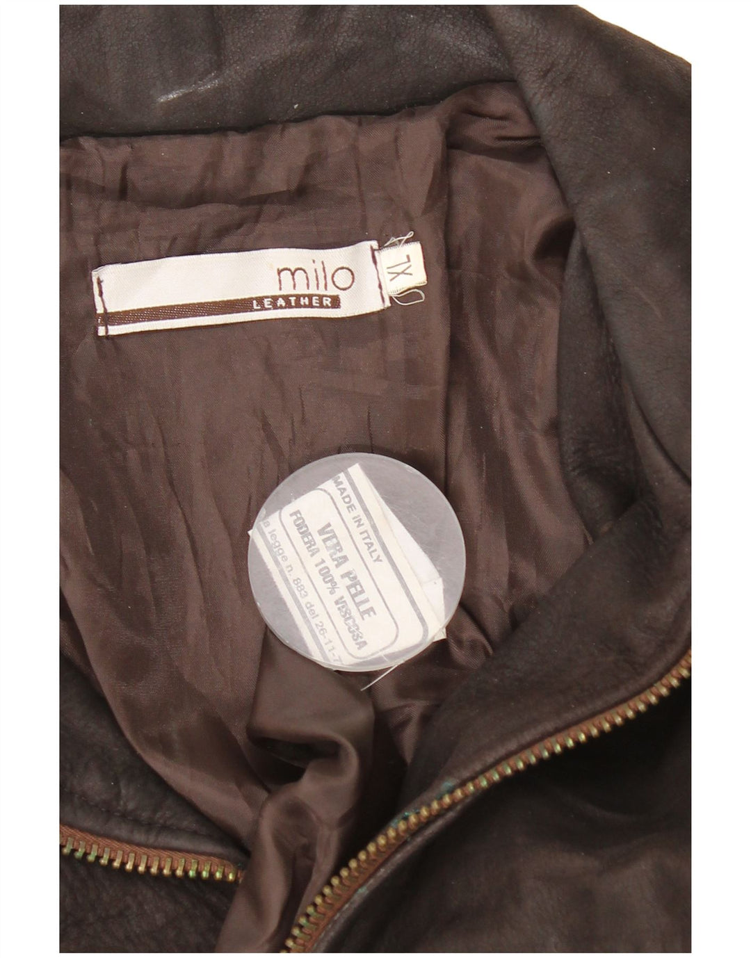 Vintage Ανδρικό Δερμάτινο Μπουφάν UK 42 XL Καφέ Δερμάτινο