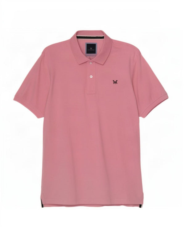 Ανδρικό μπλουζάκι πόλο Crew Clothing 2XL Ροζ Βαμβακερό