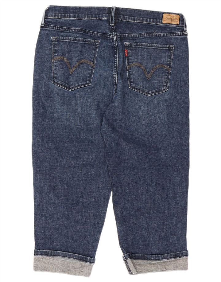 LEVI'S Γυναικείο Capri Jeans US 12 Large W32 L19 Navy Blue Cotton