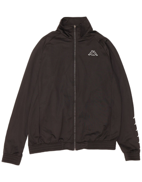 Ανδρική φόρμα γραφική Kappa Top Jacket Large Black Polyester