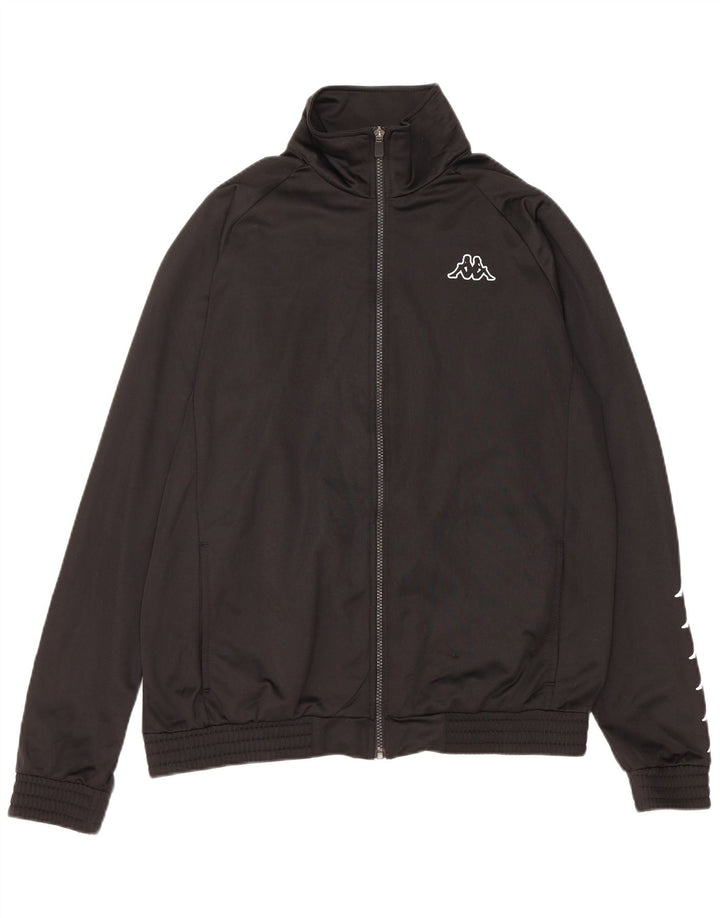 Ανδρική φόρμα γραφική Kappa Top Jacket Large Black Polyester