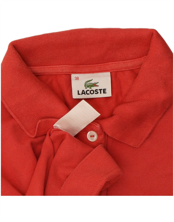 Γυναικείο πουκάμισο Polo Lacoste Νούμερο 38 Μεσαίο κόκκινο βαμβακερό