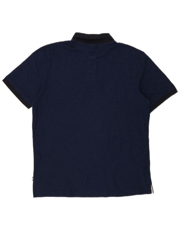 Ανδρικό μπλουζάκι πόλο Hugo Boss Slim Fit 2XL Navy Blue βαμβακερό