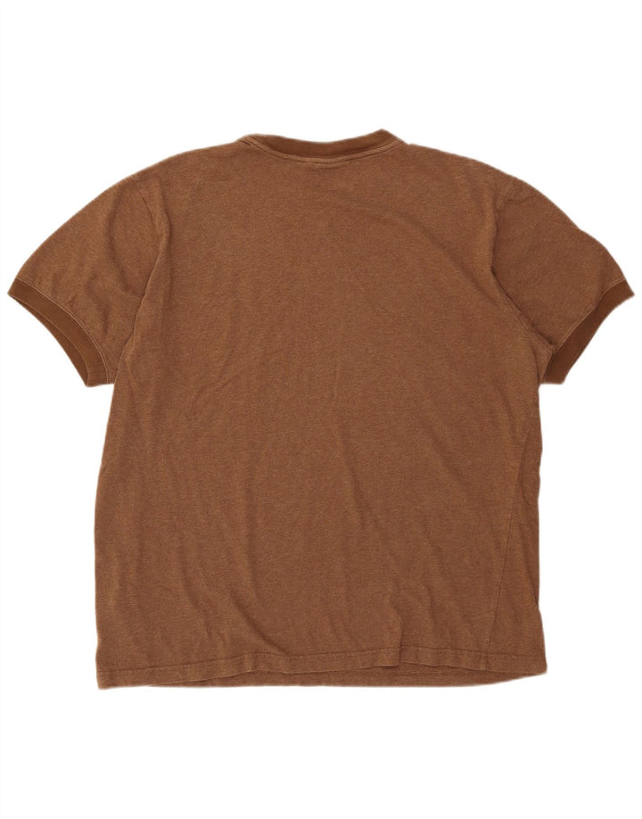 Ανδρικό γραφικό μπλουζάκι Puma Regular Fit Top μεγάλο καφέ βαμβακερό