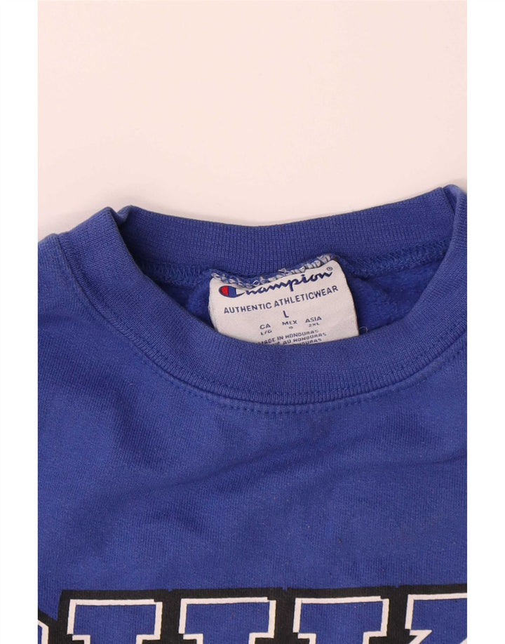 Champion Mens Duke Blue Devils Basketball Graphic Φούτερ Jumper Large