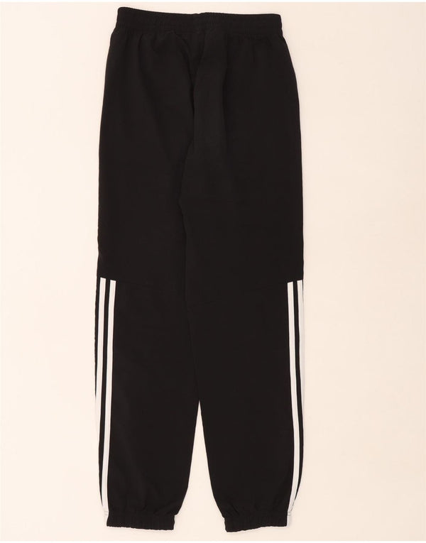 Adidas Boys Tracksuit Trousers Joggers 13-14 Years  Black Polyester