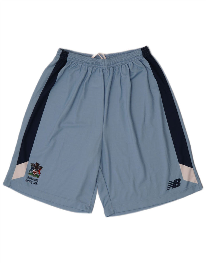 Ανδρικό αθλητικό σορτς New Balance Small Blue Colourblock Πολυεστέρας