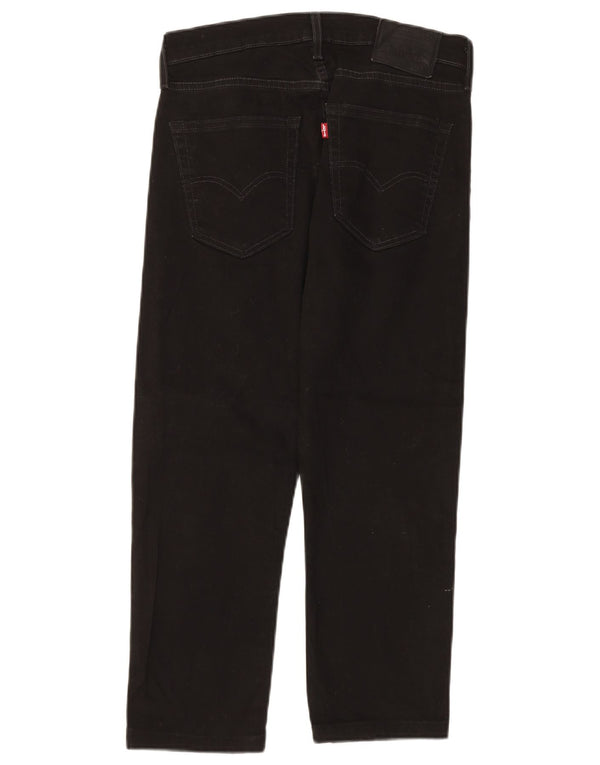 Levi's Mens 514 Cropped Straight Jeans W31 L24 Μαύρο βαμβακερό