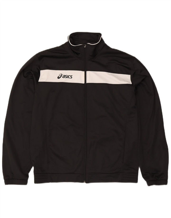 Γραφική ανδρική φόρμα Asics Top Jacket XL Μαύρο Colourblock Polyester