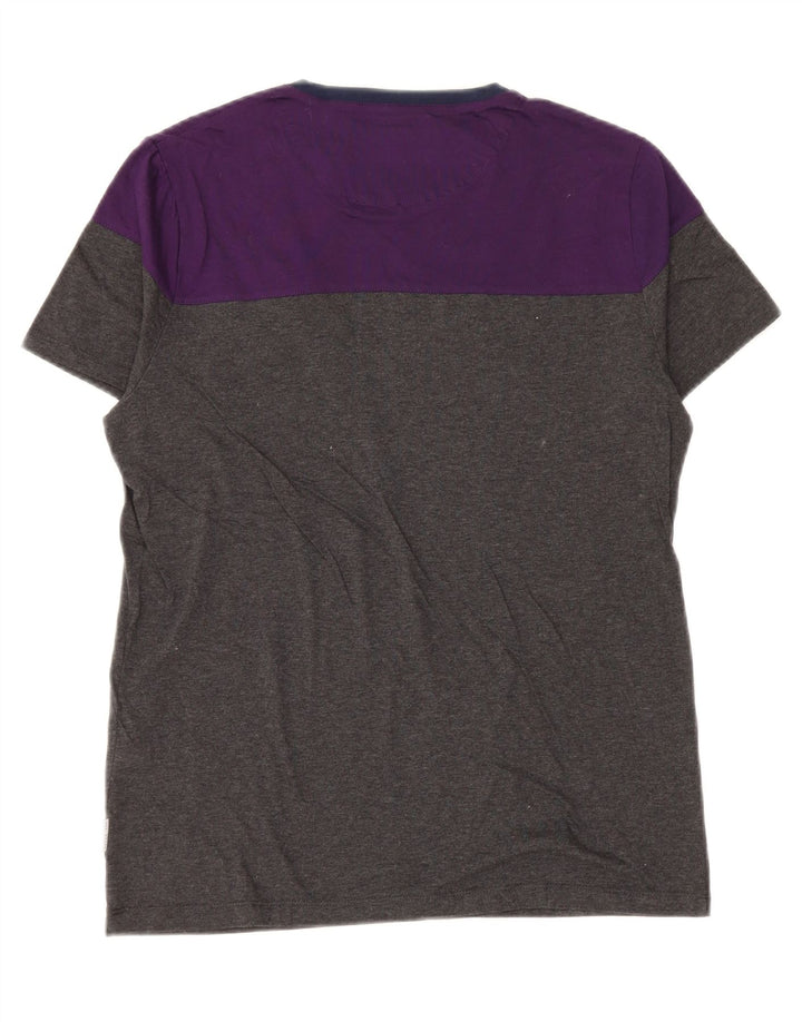 Ανδρικό T-Shirt Ted Baker Top Size 3 μεσαίου γκρι χρώματος βαμβακερό