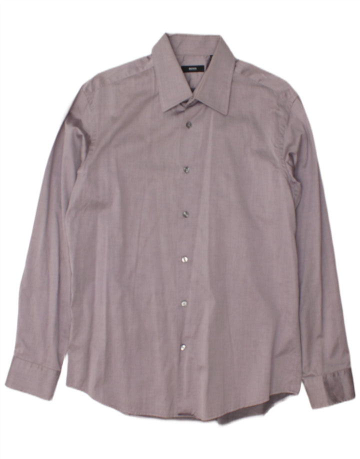 Ανδρικό πουκάμισο Hugo Boss Size 16 1/2 42 Large Grey Pinstripe