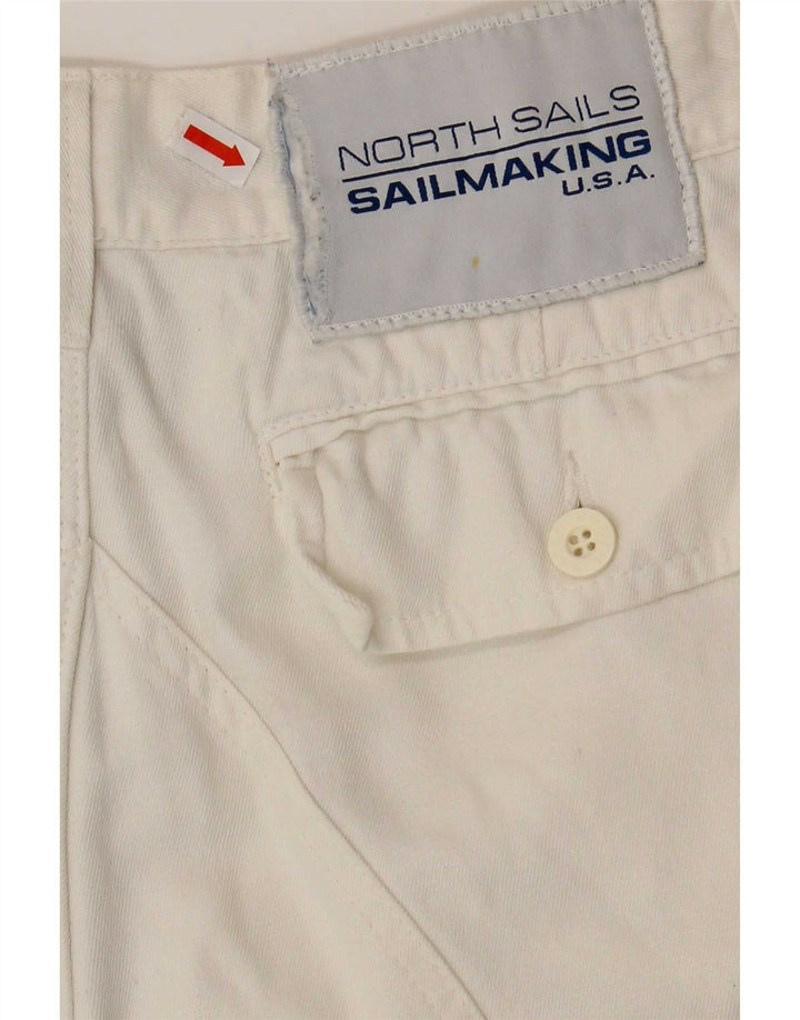 North Sails Ανδρικό σορτς βερμούδα Cargo IT 46 Small W32 Λευκό βαμβακερό