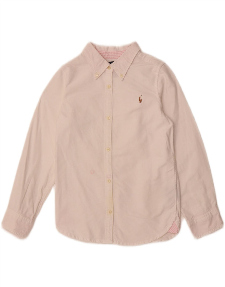 RALPH LAUREN Boys Shirt 5-6 Years White Cotton