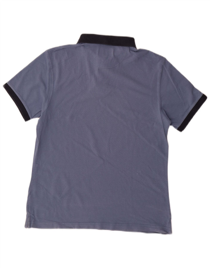 BARBOUR Ανδρικό πουκάμισο πόλο μεγάλο μπλε βαμβακερό