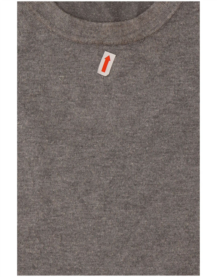 Zara Γυναικείο πουλόβερ με λαιμόκοψη UK 14 Large Grey