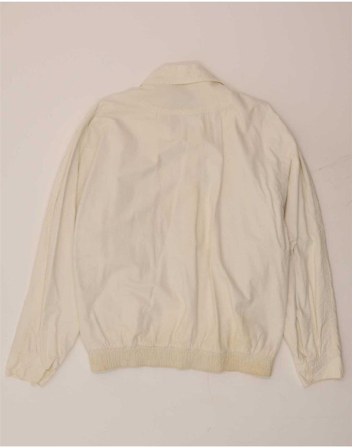 Vintage Ανδρικό Bomber Jacket UK 36 Small White