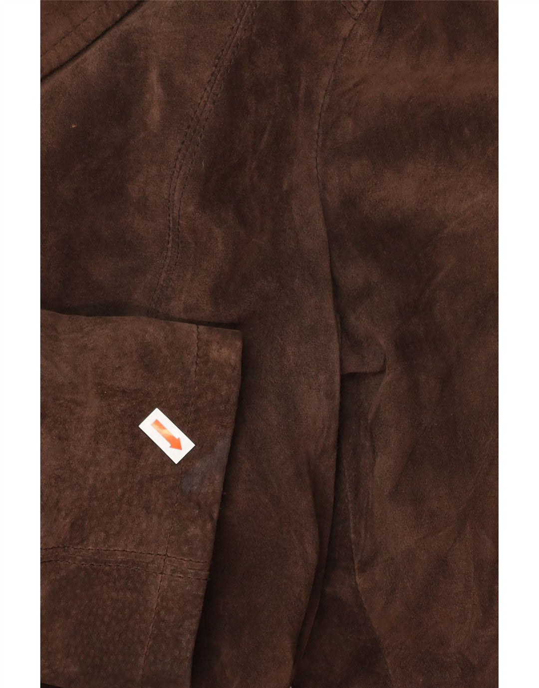 VINTAGE Γυναικείο Suede Jacket EU 42 Large Brown Δερμάτινο