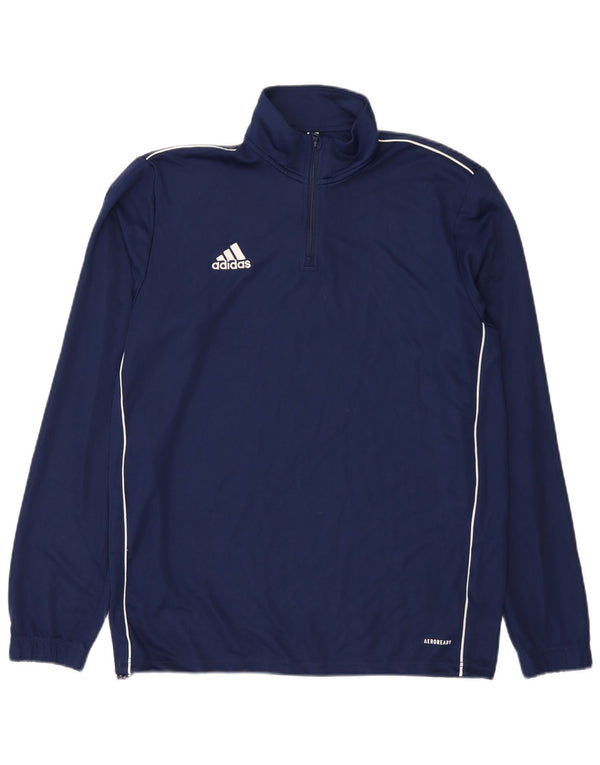 Adidas Ανδρική φόρμα πουλόβερ με φερμουάρ Aeroready Top Large Navy Blue