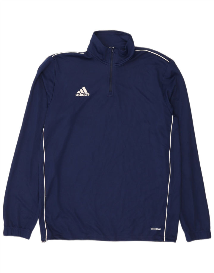 Adidas Ανδρική φόρμα πουλόβερ με φερμουάρ Aeroready Top Large Navy Blue