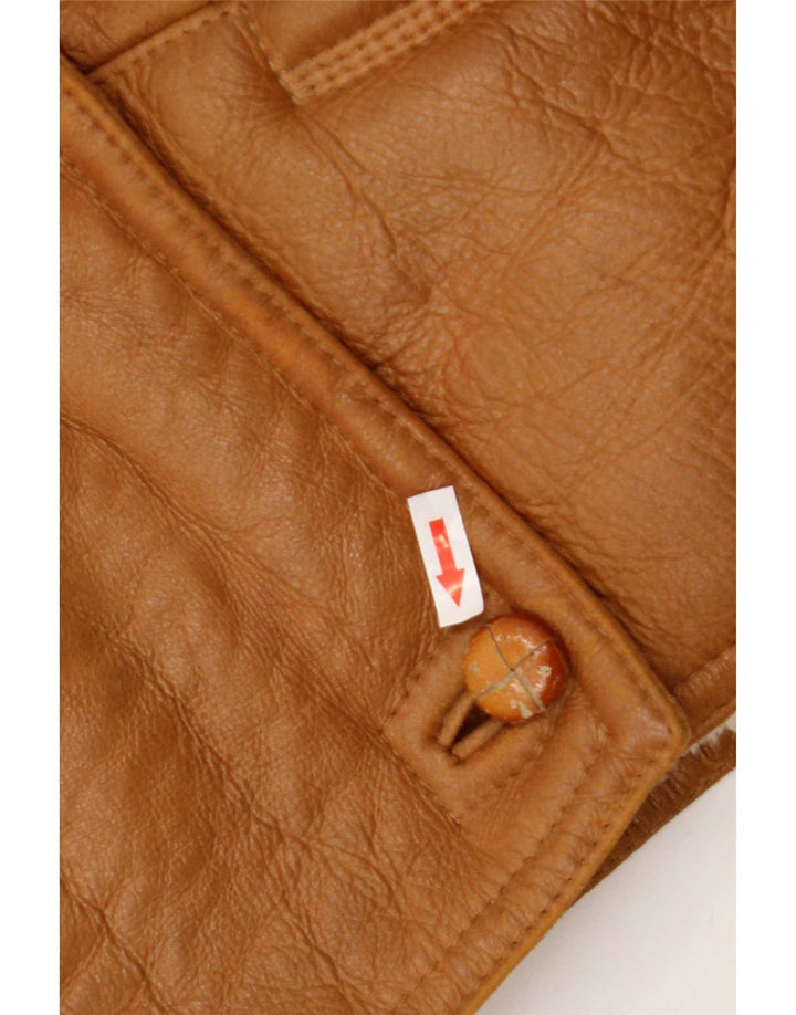 Vintage Γυναικείο Oversized Shearling Jacket IT 42 Medium Brown