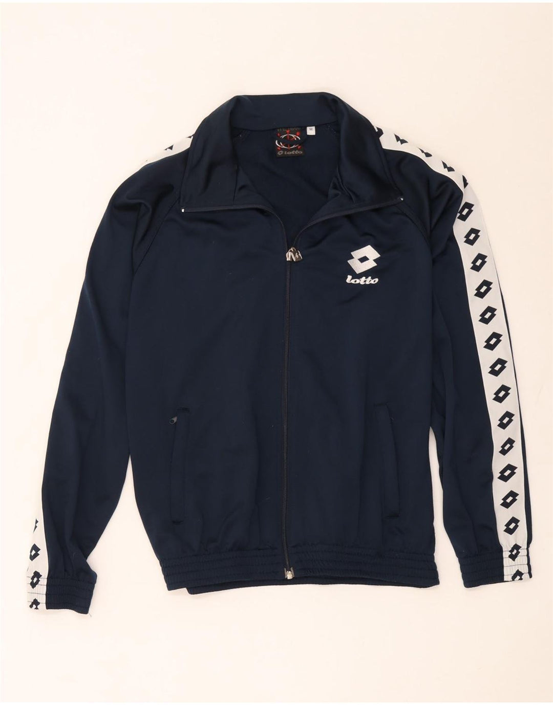 Ανδρική φόρμα γραφικών Lotto Top Jacket Medium Navy Blue Colourblock