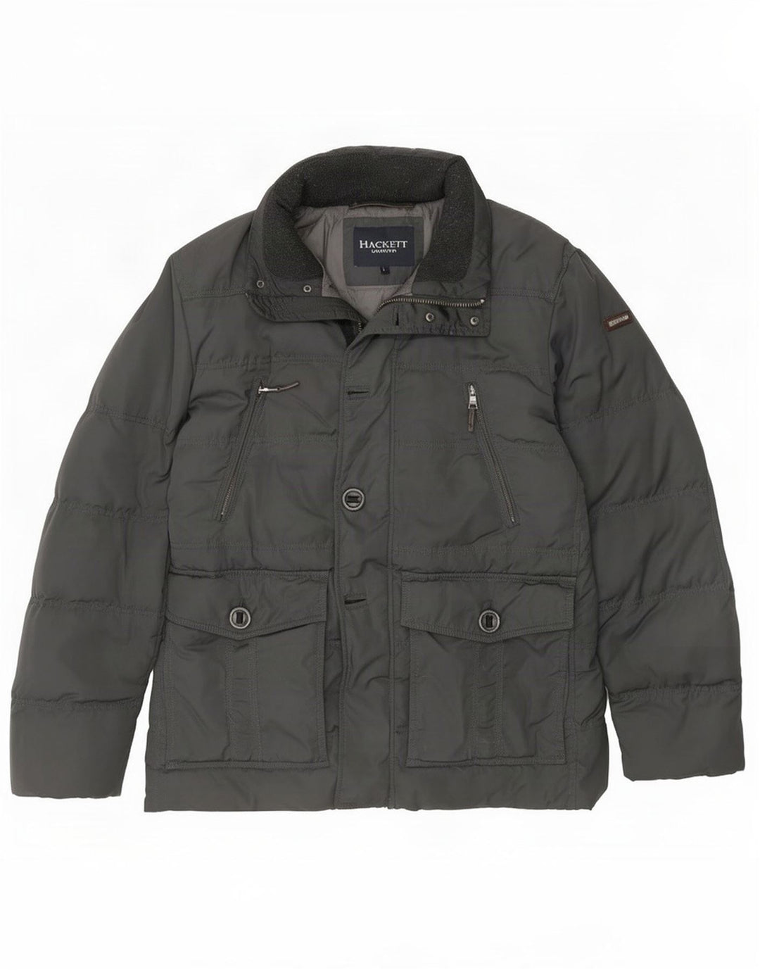 Ανδρικό μπουφάν Hackett UK 40 Large Grey Polyester