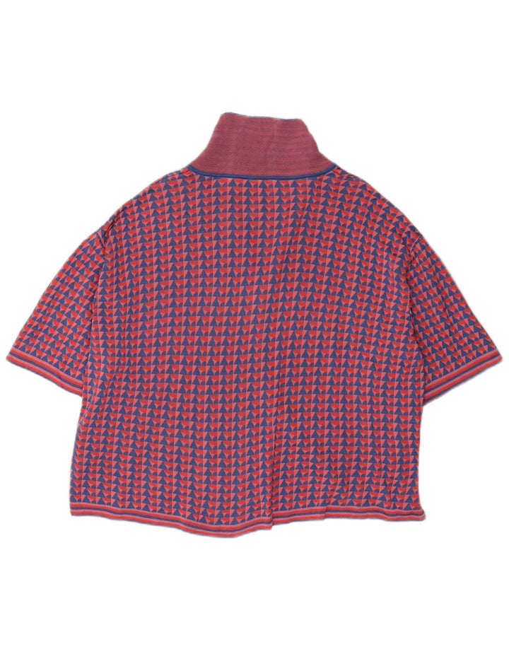 Zara Γυναικείο Ζακέτα με κοντό μανίκι UK 14 Medium πολύχρωμο