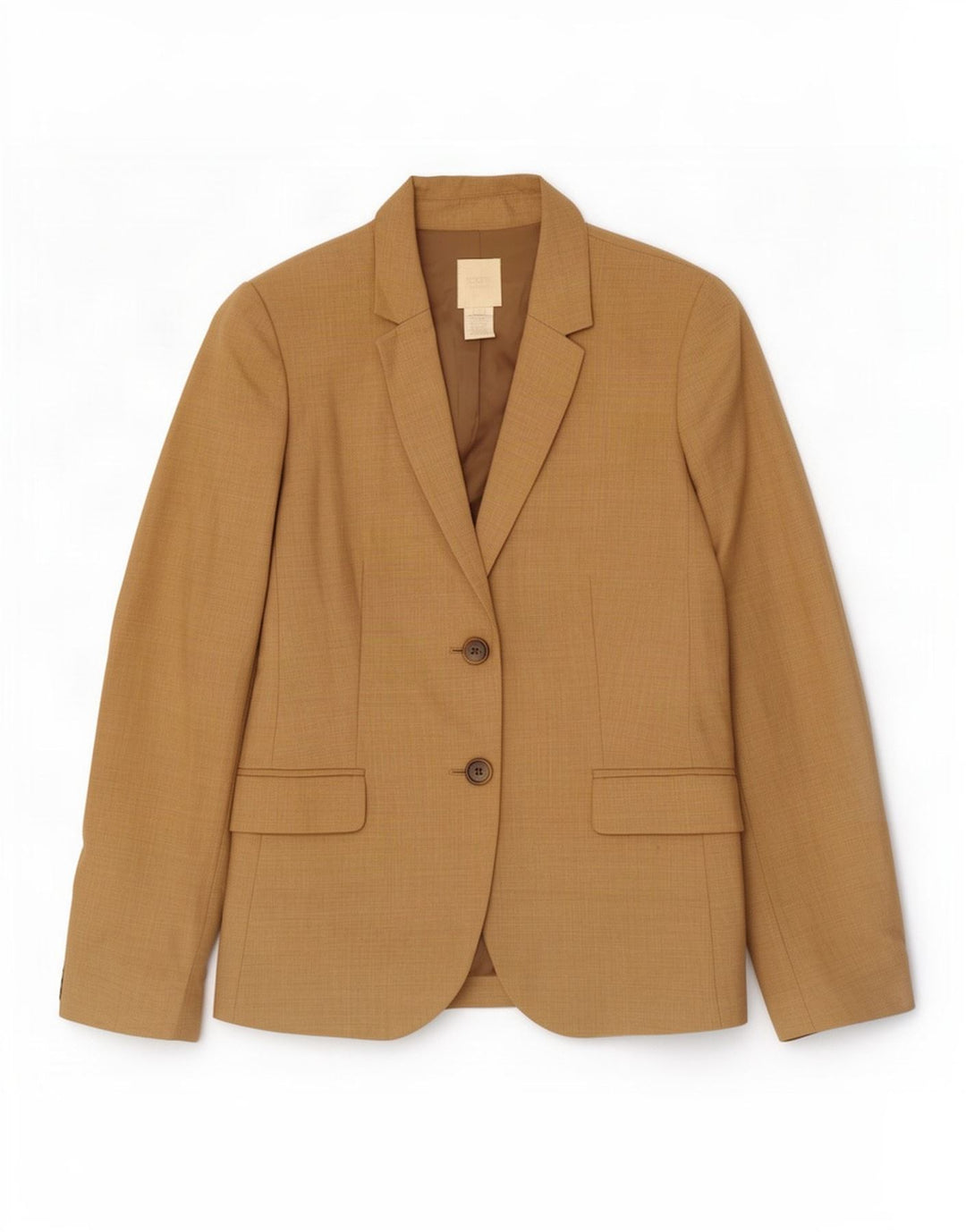 J. Crew Γυναικείο σακάκι σακάκι με 2 κουμπιά US 10 μεγάλο καφέ μαλλί