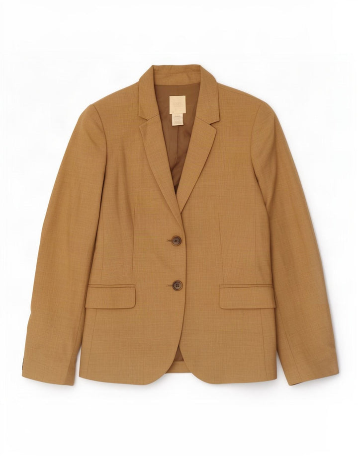 J. Crew Γυναικείο σακάκι σακάκι με 2 κουμπιά US 10 μεγάλο καφέ μαλλί