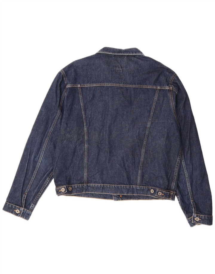 Ανδρικό τζιν μπουφάν MUSTANG UK 40 XL Navy Blue Cotton