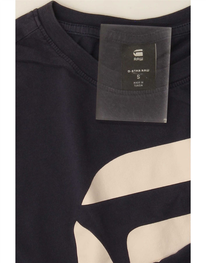 Ανδρικό γραφικό T-Shirt G-Star Top Small Navy Blue
