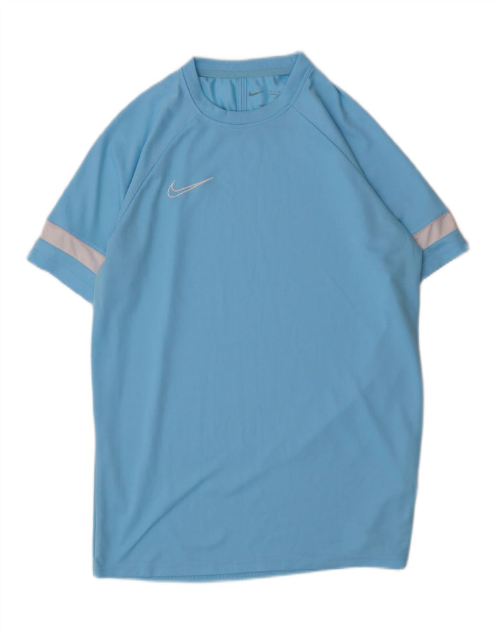 Ανδρικό μπλουζάκι NIKE Dri Fit Top Large Blue Colorblock Πολυεστέρας