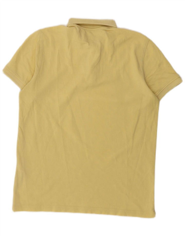 Ανδρικό πουκάμισο πόλο Massimo Dutti, μεσαίο κίτρινο βαμβακερό