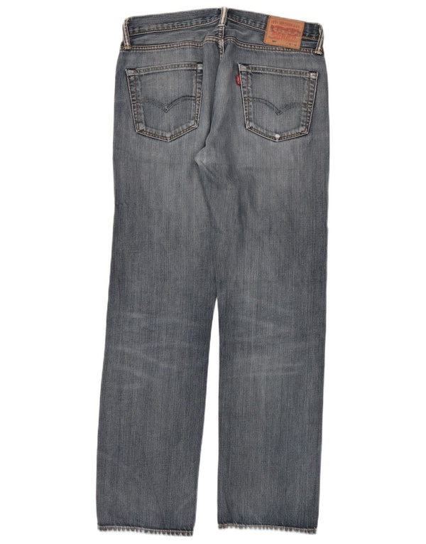 Levi's Mens 504 Straight Jeans W33 L32 Blue Cotton