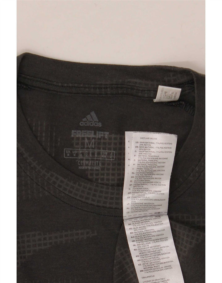 Ανδρικό T-Shirt Climalite Adidas Top Medium Grey Camouflage Polyester