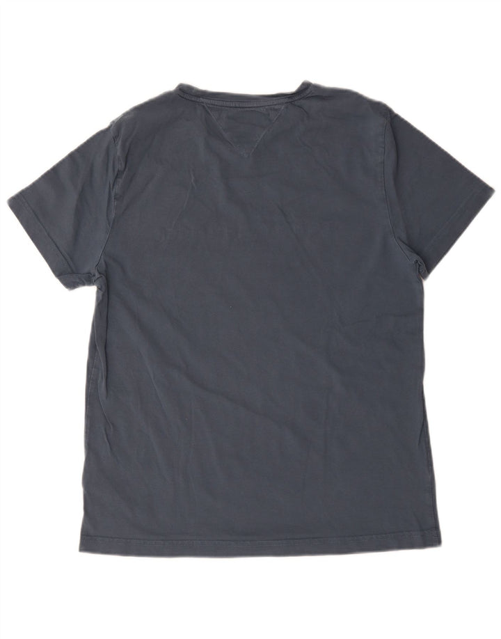 Ανδρικό γραφικό T-Shirt Tommy Hilfiger Top Μεσαίο γκρι βαμβακερό