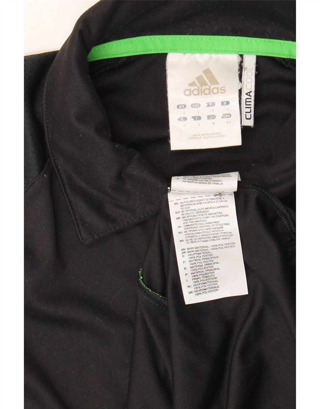 Ανδρικό πουκάμισο Adidas Climacool Polo Μικρό Μαύρο Πολυεστέρα