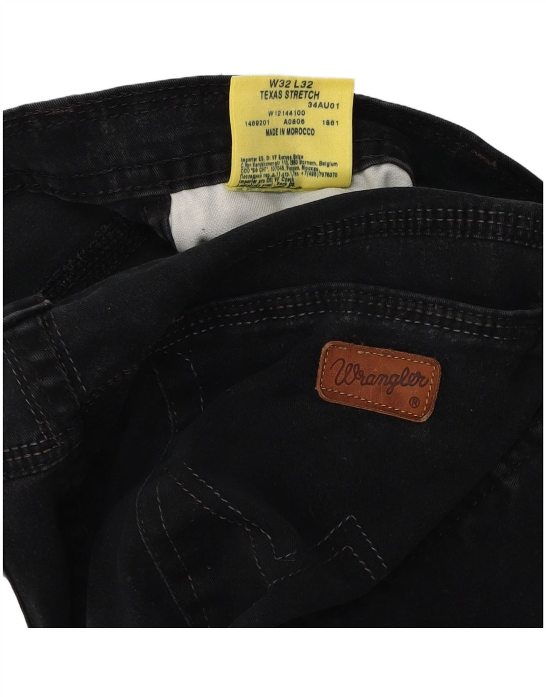 WRANGLER Γυναικείο Texas Stretch ίσιο casual παντελόνι W32 L32 μαύρο